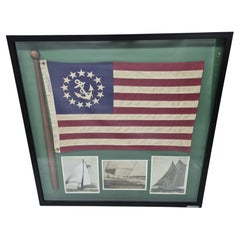 United States Yacht Ensign Flag in Shadowbox Frame