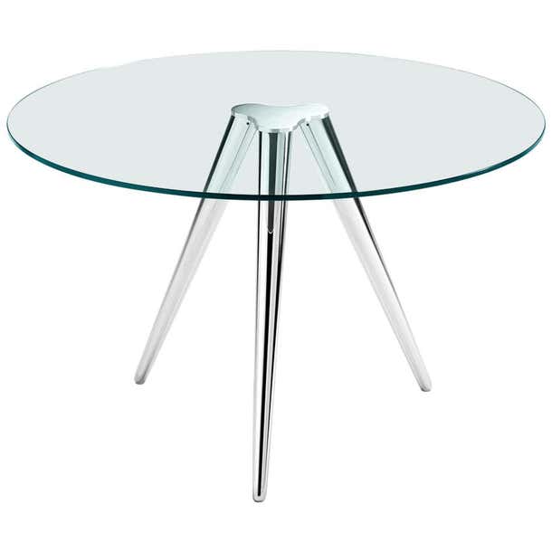 Unity Round Table Unity, Round Glass Dining Table, Designed by Karim Rashid, Made in ...