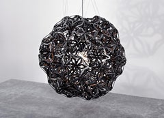 Unity Globe Light V.1, Steel Contemporary Designer Chandelier, High-end Craft