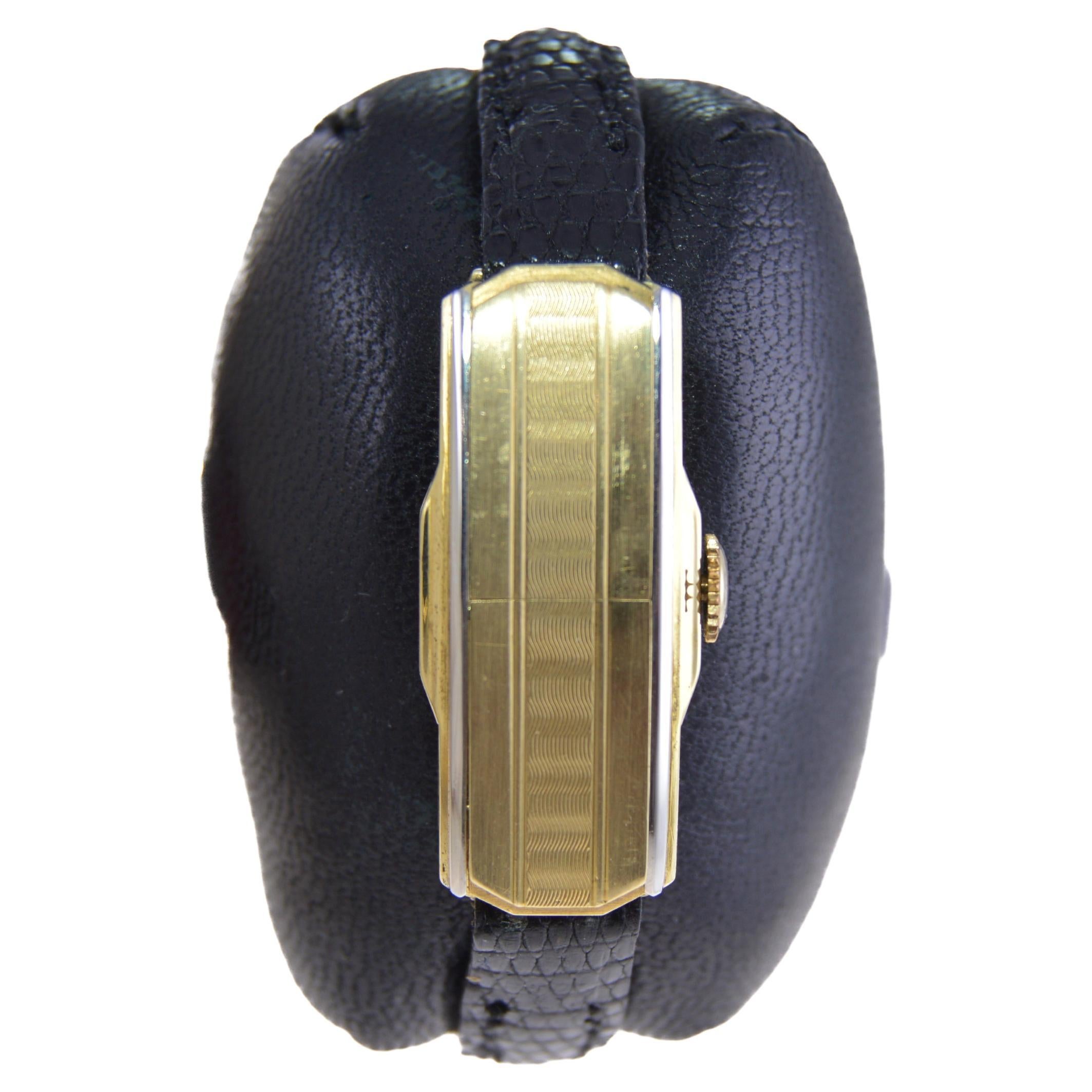 Femenino o masculino Reloj de señora universal con tapa de dos tonos de 18 quilates hecho a mano en venta