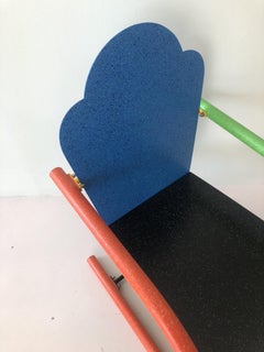 Sedia 'Universal' 'Blue & Black' di Peter Shire, 1994