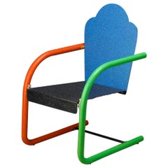 'Universal' Chair 'Blue & Black' by Peter Shire, 1994