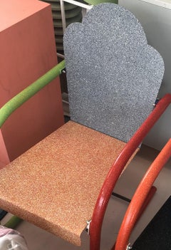 Sedia 'Universal' 'Pink & Gray' di Peter Shire, 1994