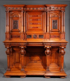 Neo-Renaissance Cabinet by G.F. Quignon, Universal Exhibition of Paris 1889
