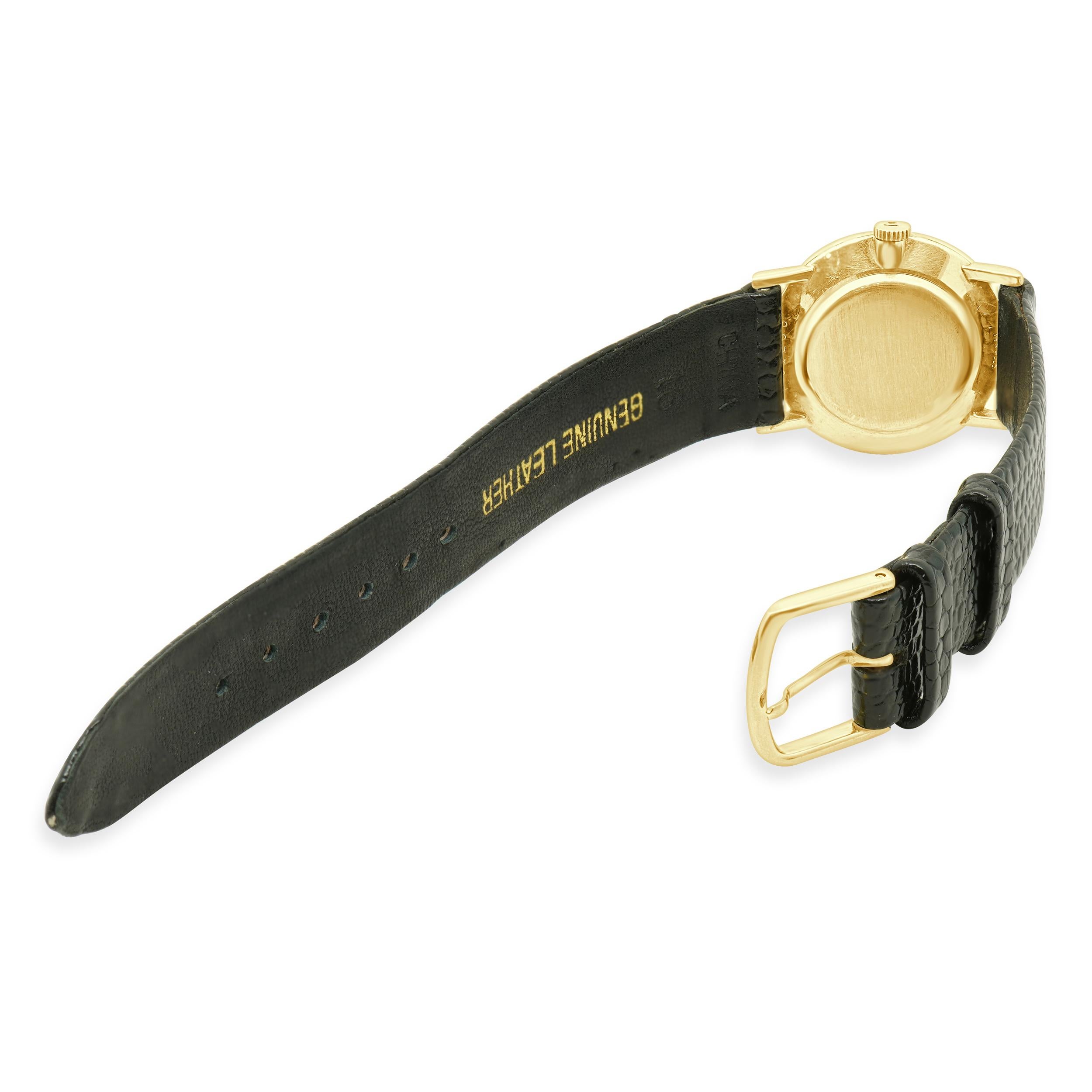 Reloj Universal Geneve de oro amarillo de 14 quilates con esfera de monedas en Excelente estado para la venta en Scottsdale, AZ