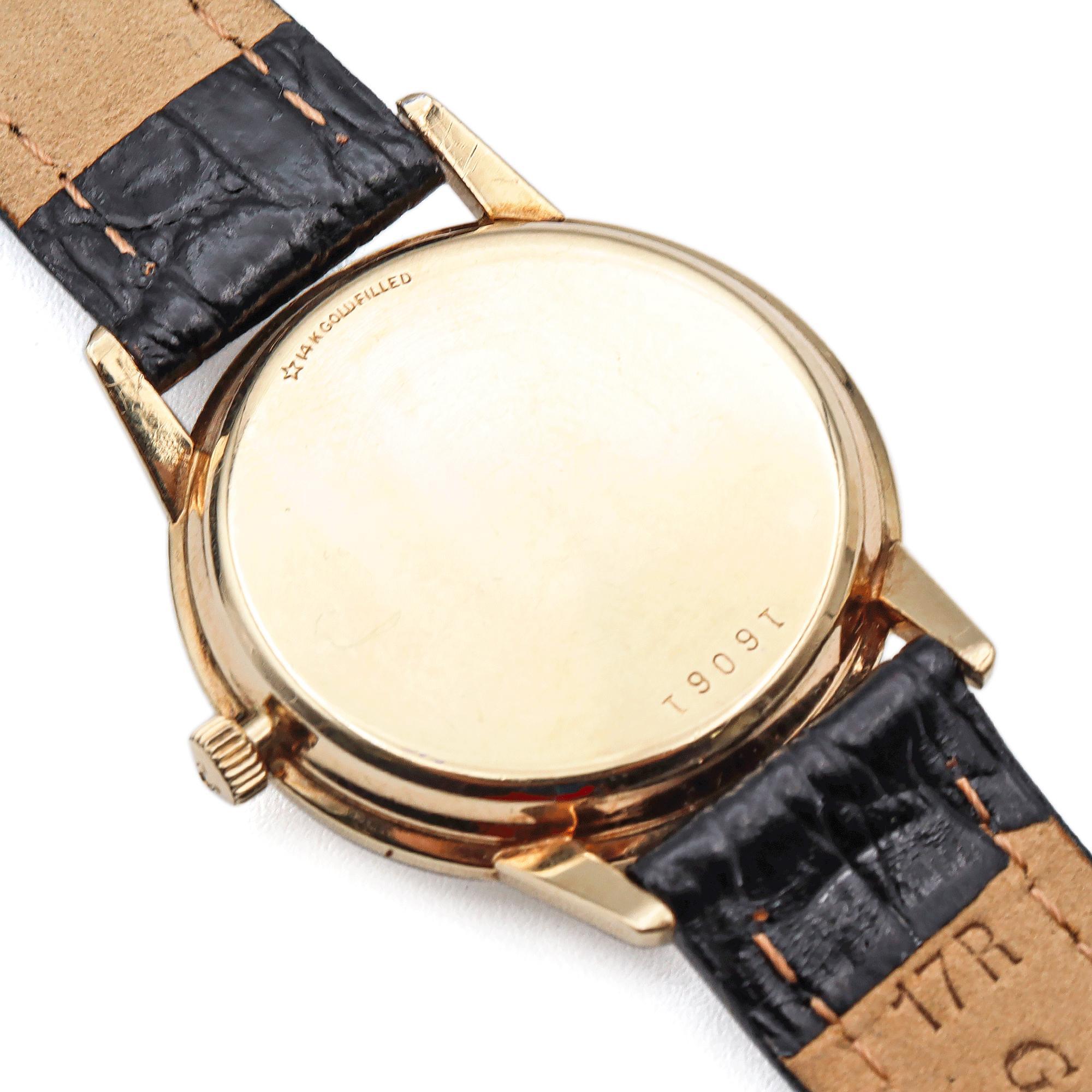 Universal Geneve Montre automatique à date pour homme, 33 mm, en or 14 carats : JUST SERVICED 1