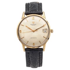 Universal Geneve 14K Gold Filled Men's Automatic Date Watch, 33mm: JUST SERVICED