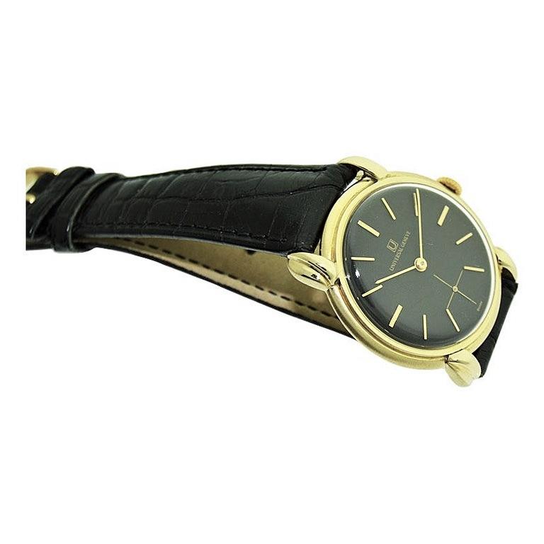 universal geneve watch 18k gold