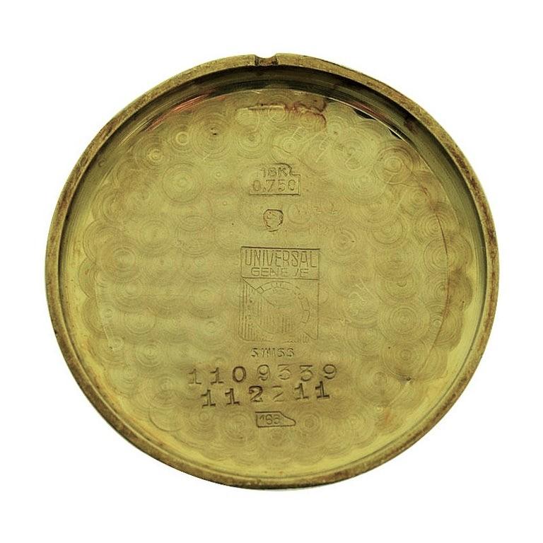 Universal Geneve - Or jaune massif 18 carats à remontage manuel, c. 1950 3