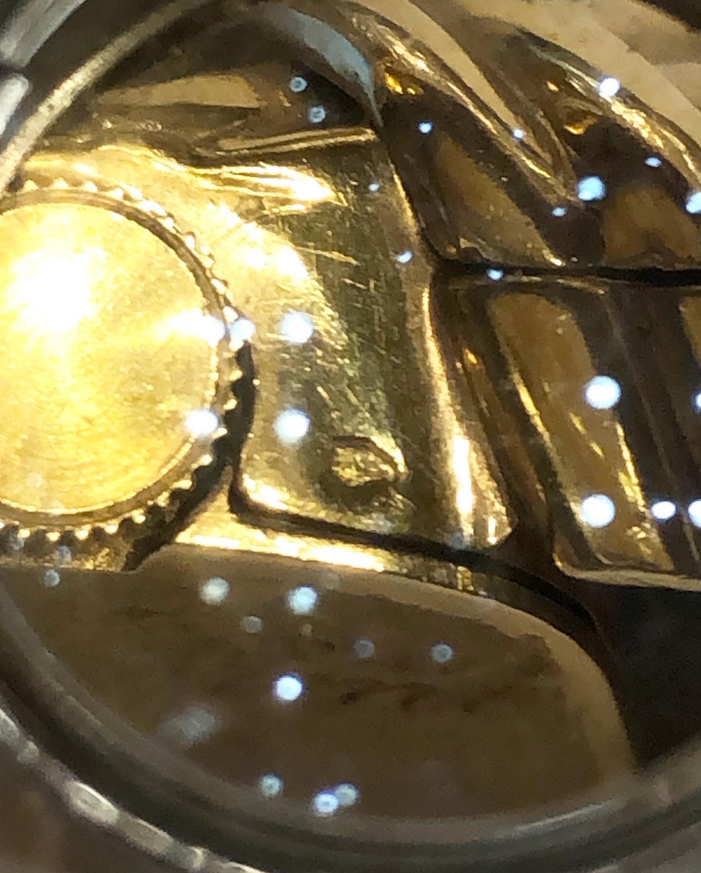 Universal Geneve 1950er Jahre 18k Gelb- und Weißgold, Diamanten Armband im Angebot 3