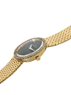 Universal Geneve Gold Diamond and Malachite Mechanical Wristwatch