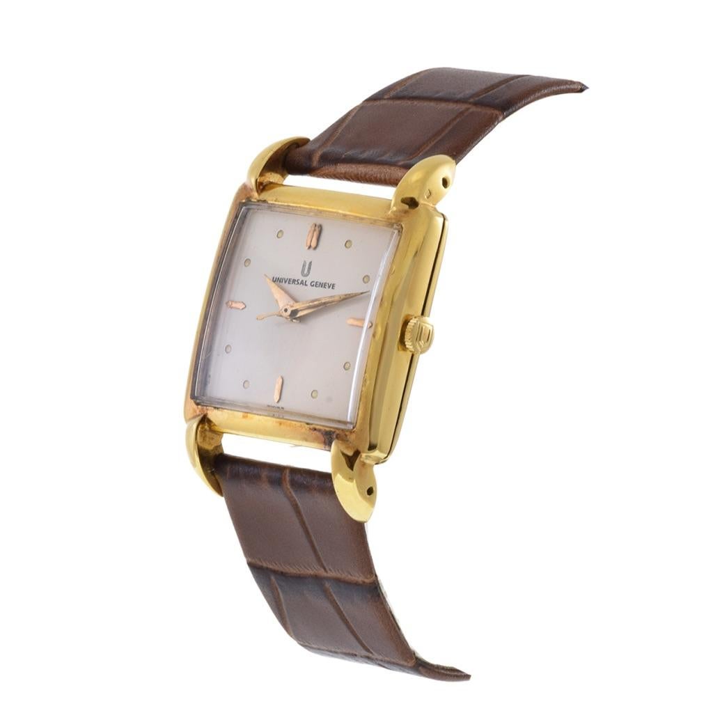 Retro Universal Geneve Gold Filled Tank Watch Automatic For Sale