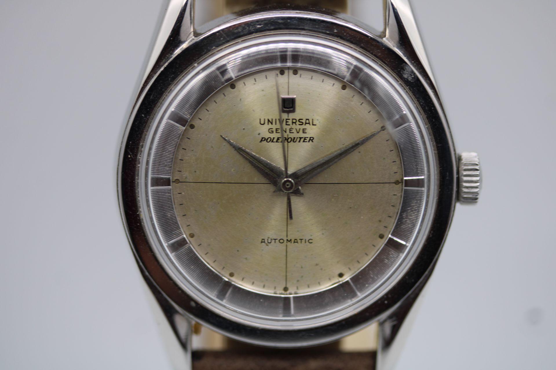 Universal Genève Polerouter 20217-5 1955 In Good Condition For Sale In London, GB