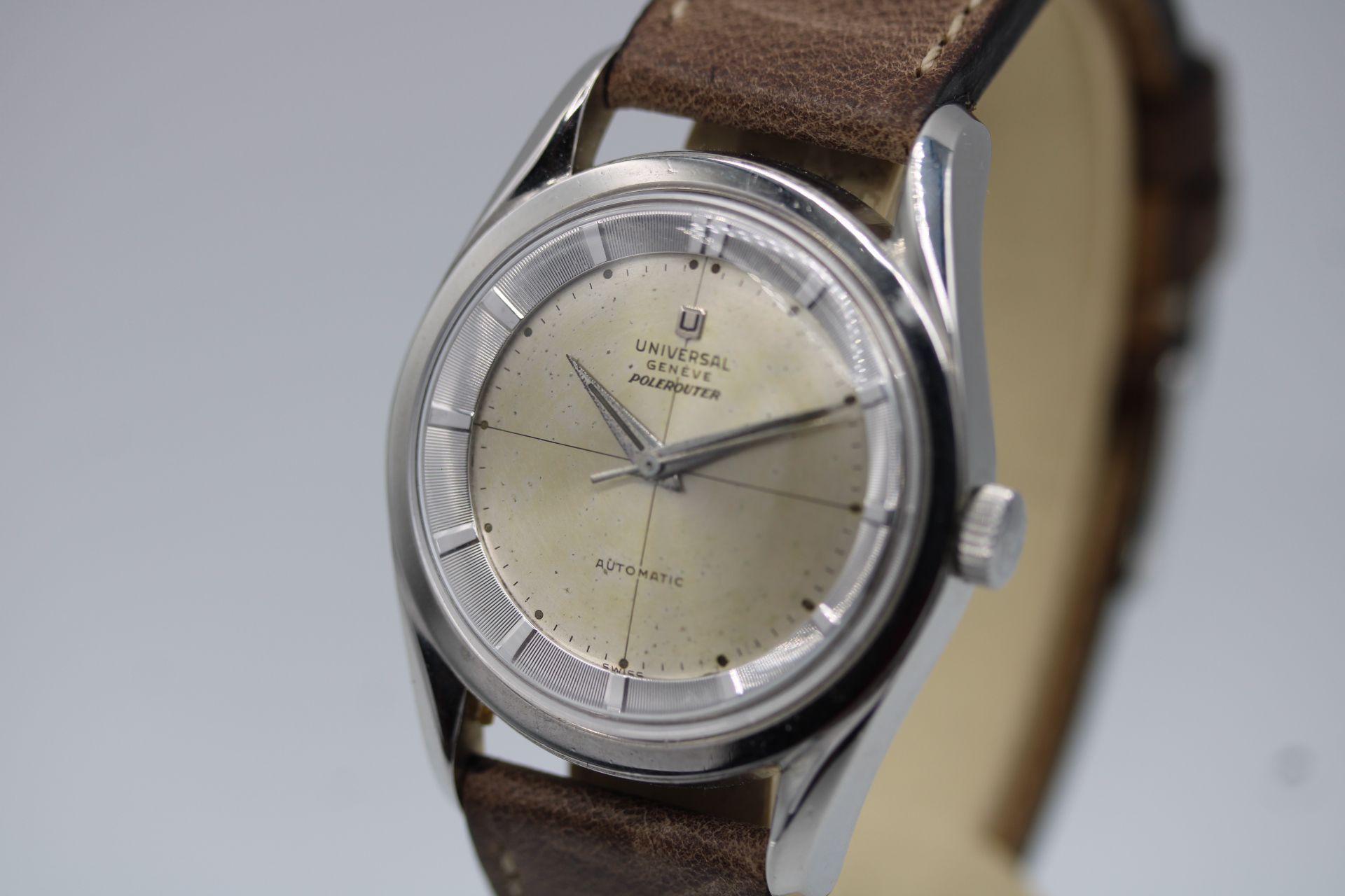 Universal Genève Polerouter 20217-5 1955 In Good Condition For Sale In London, GB