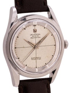 Universal Genève Polerouter Automatique en acier inoxydable, circa 1960s