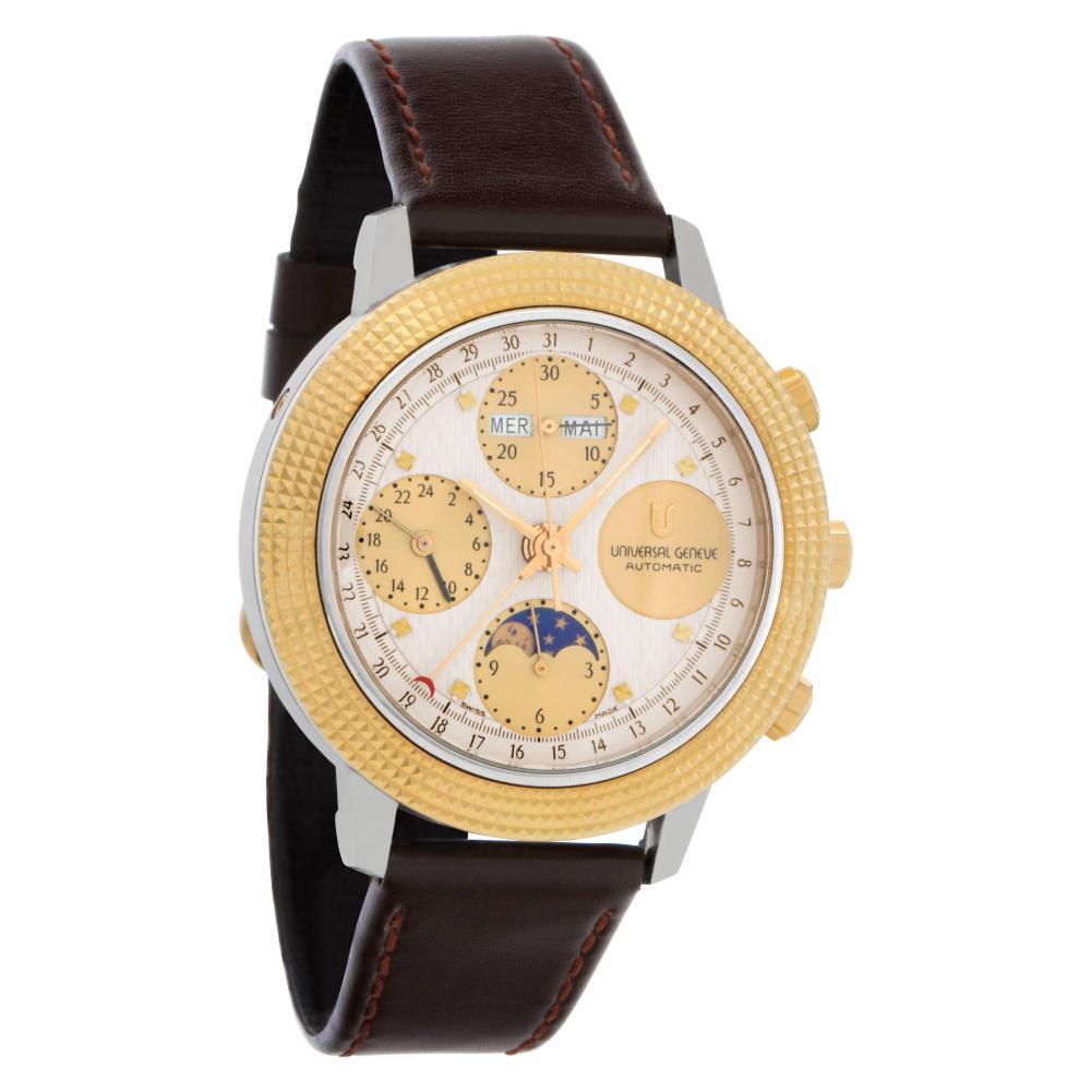 Contemporary Universal Geneve Tri-Compax 104.41.990, Beige Dial, Certified