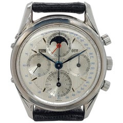 Vintage Universal Genève Tri Compax Chronograph Ref 222100, Rare Collectors Watch