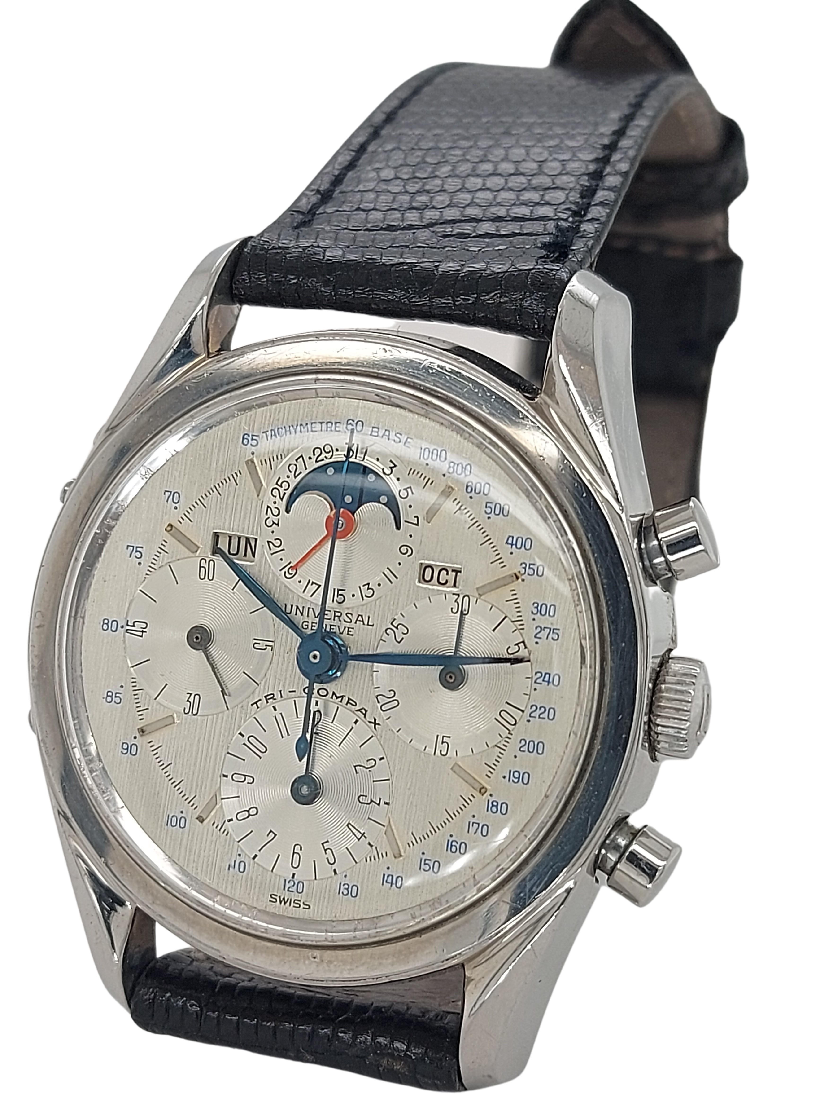 Artisan Universal Genève Tri Compax Chronograph Ref 222100, Rare Collector Watch en vente
