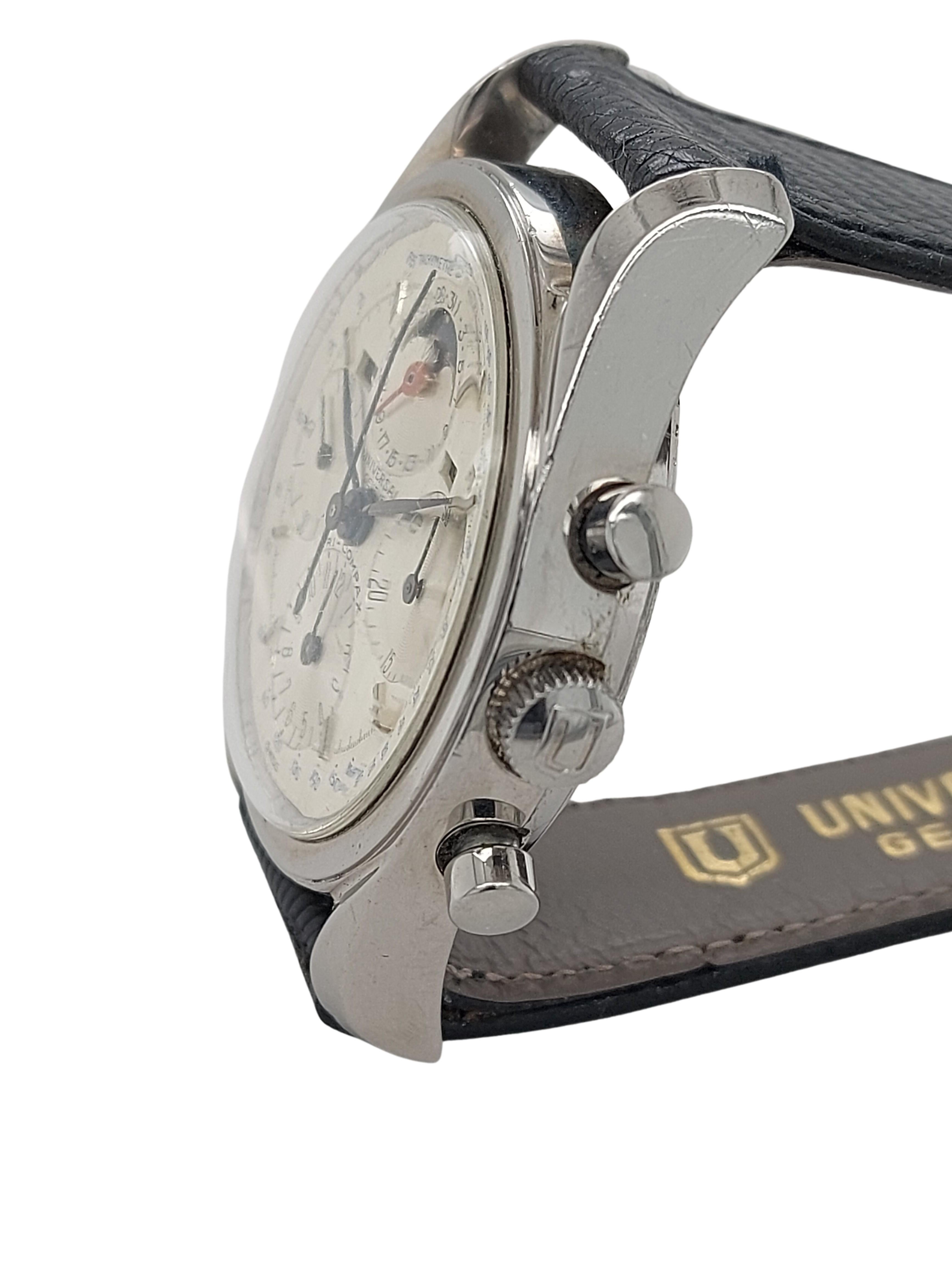 Universal Genève Tri Compax Chronograph Ref 222100, Rare Collector Watch Unisexe en vente