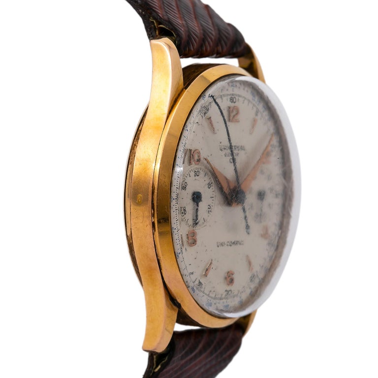 Cadran Universal Genève Uni-Compax – Vintage, Original, état Neuf NOS