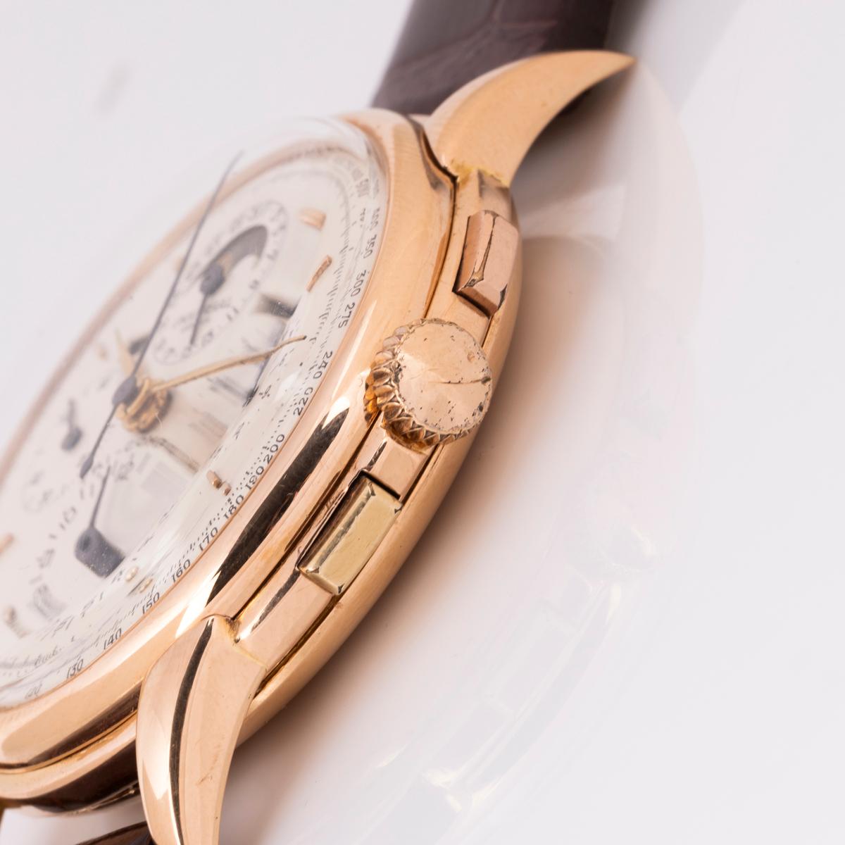 Universal Geneve Vintage Tri-Compax Calendar Rose Gold 12268 For Sale 2