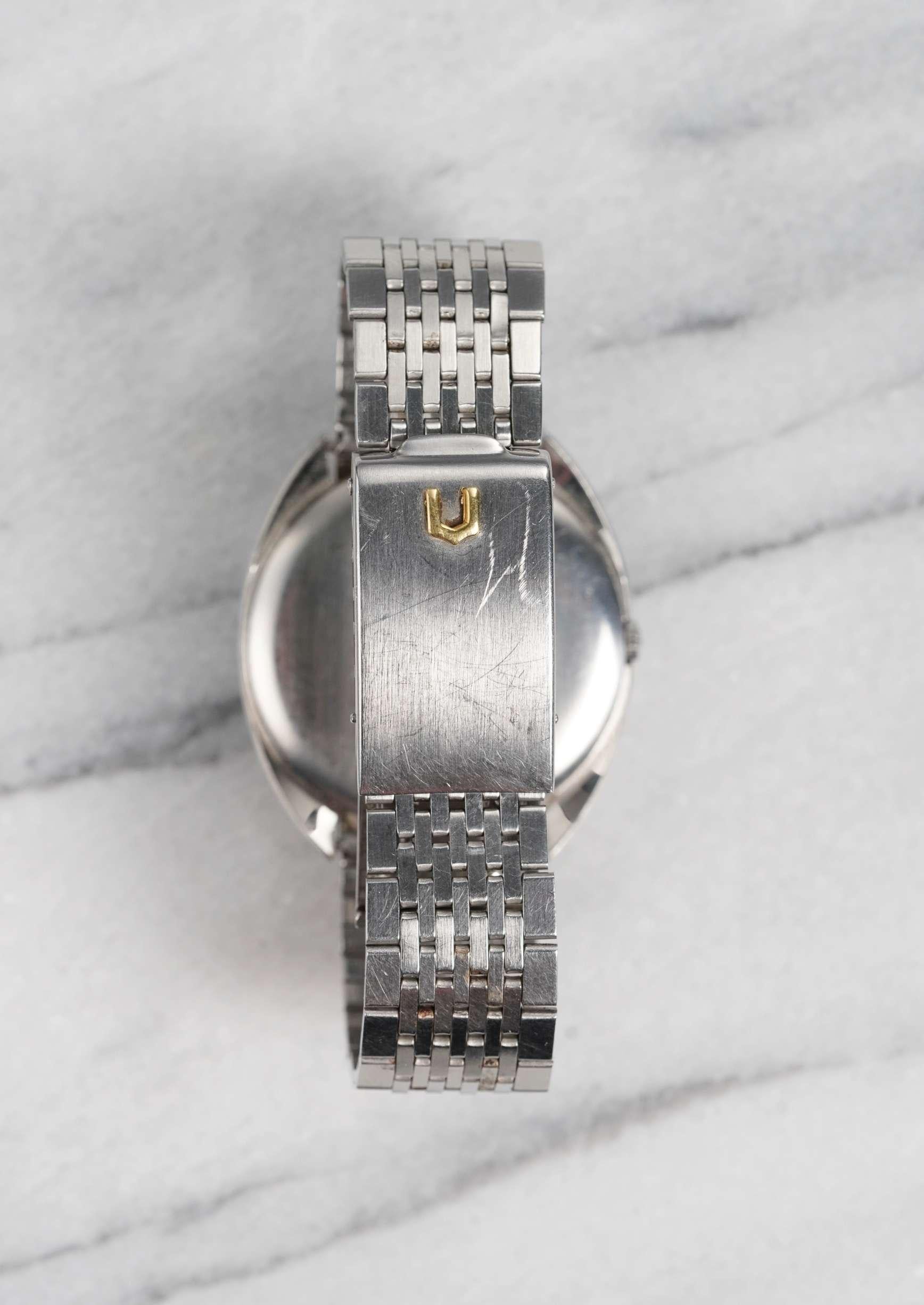 Women's Universal Geneve White Shadow Watch, 1970s For Sale
