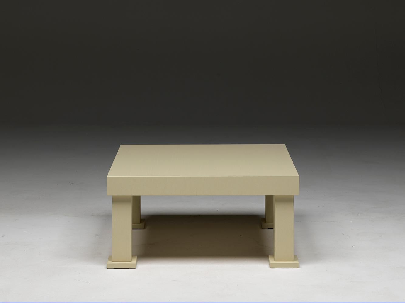 Modern Universal Low Table in Open-Pore Lacquered Ashwood by Aldo Cibic For Sale