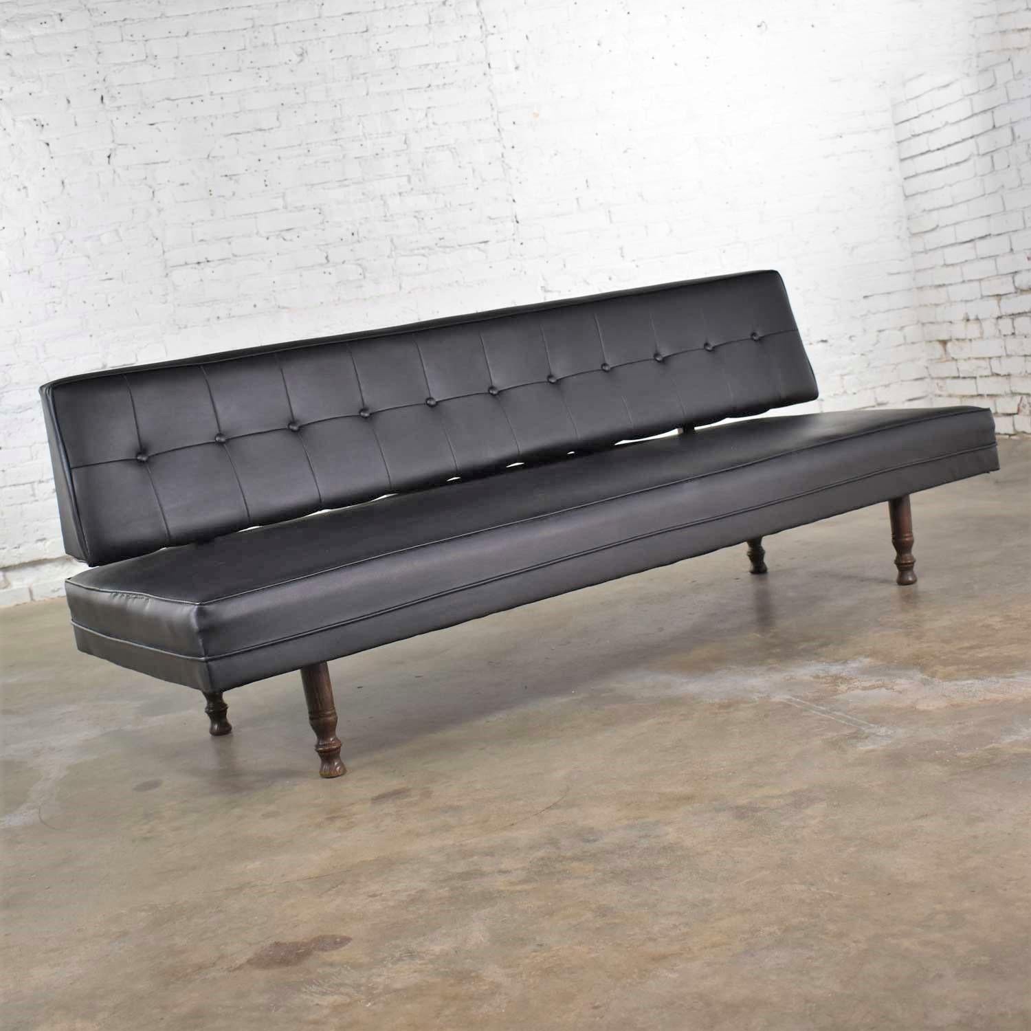 black convertible couch