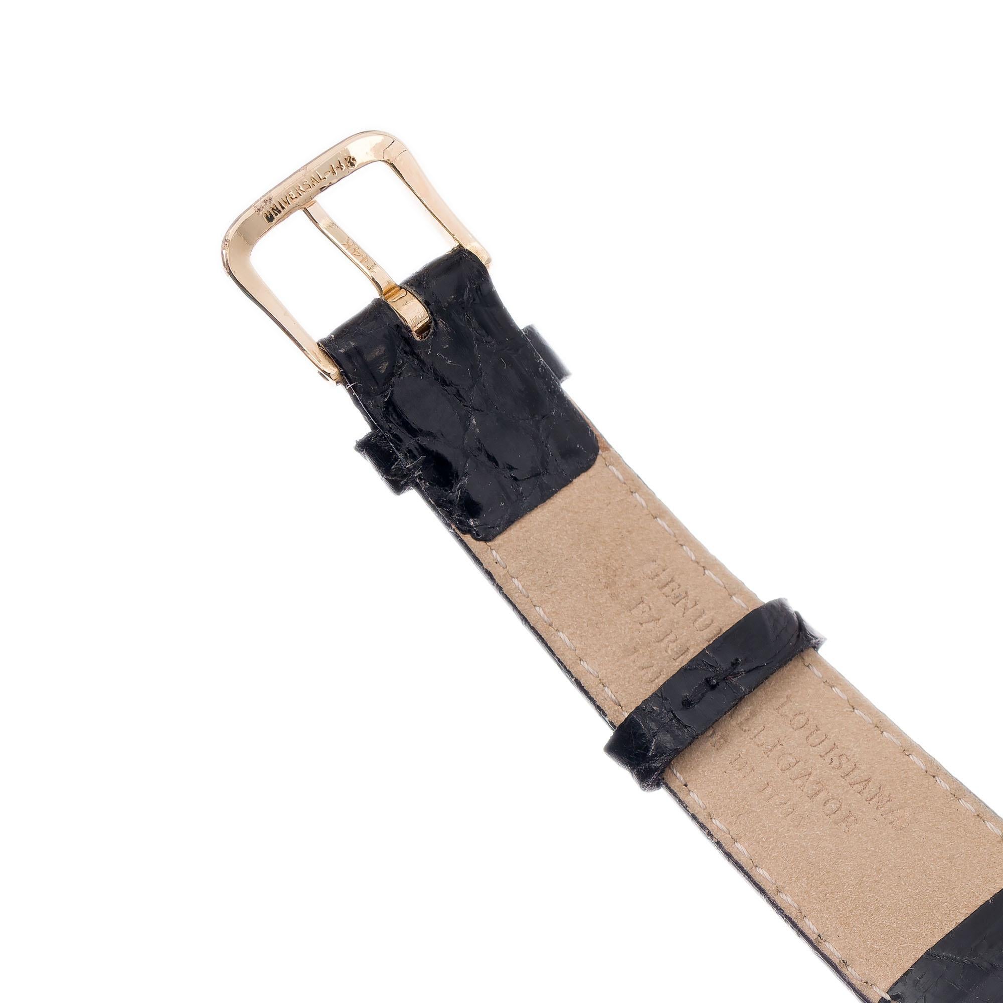 Universal Polerouter Geneve Tiffany & Co. Montre-bracelet à micro-rotor en or jaune 4
