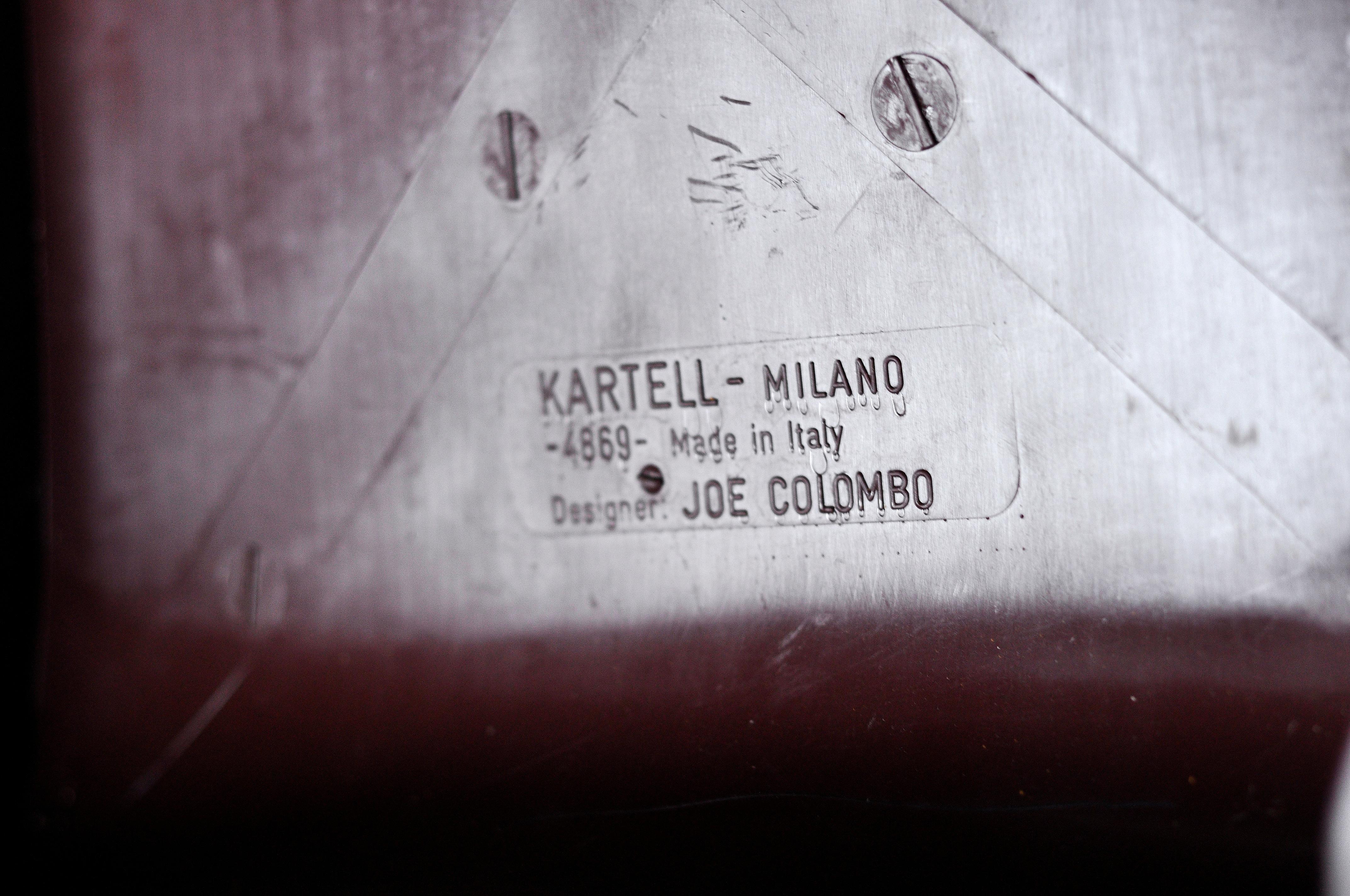 'Universale' Chairs model 4869 by Joe Colombo for Kartell, Set of 5, 1970s 3