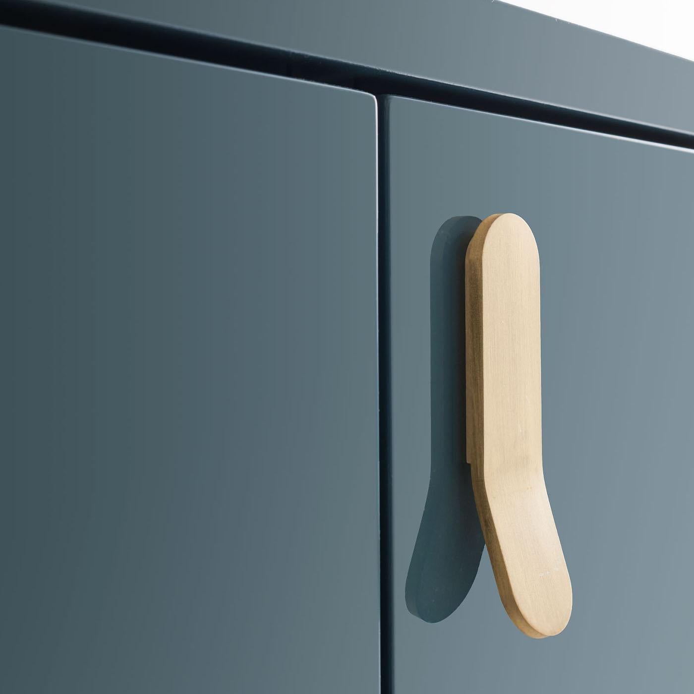 XXI secolo e contemporaneo Credenza Universe a 4 ante in denim-blu di Morica Design in vendita