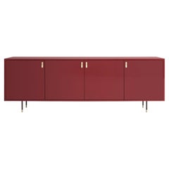 Universe 4-Door Marsala-Red Sideboard