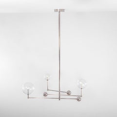 Universe Polished Nickel Chandelier by Schwung