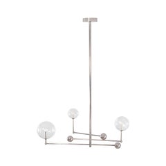 Universe Polished Nickel Chandelier by Schwung