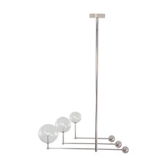 Lampadario Universe in nichel lucido di Schwung