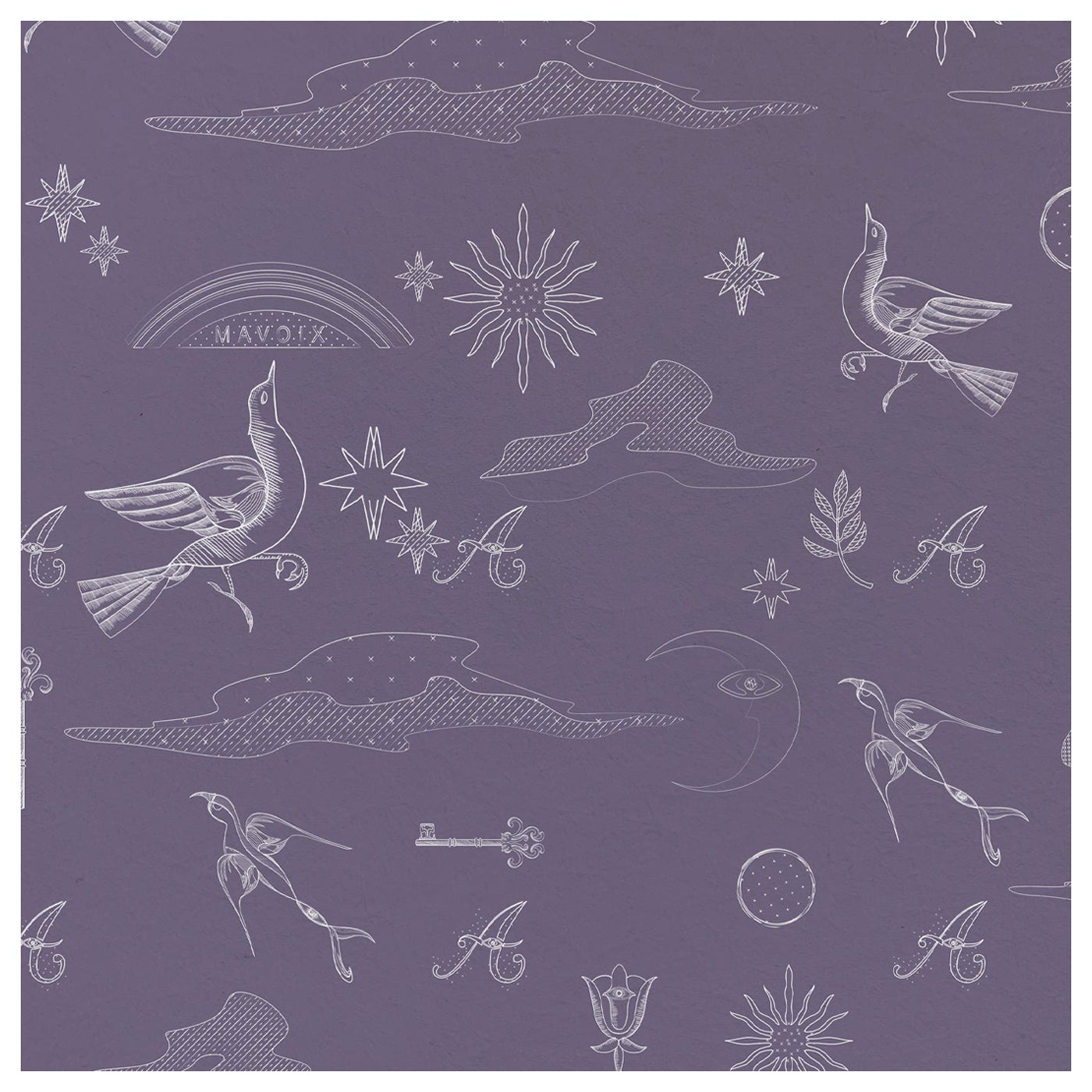 Papier peint Universo Malva - Collection Les Petits