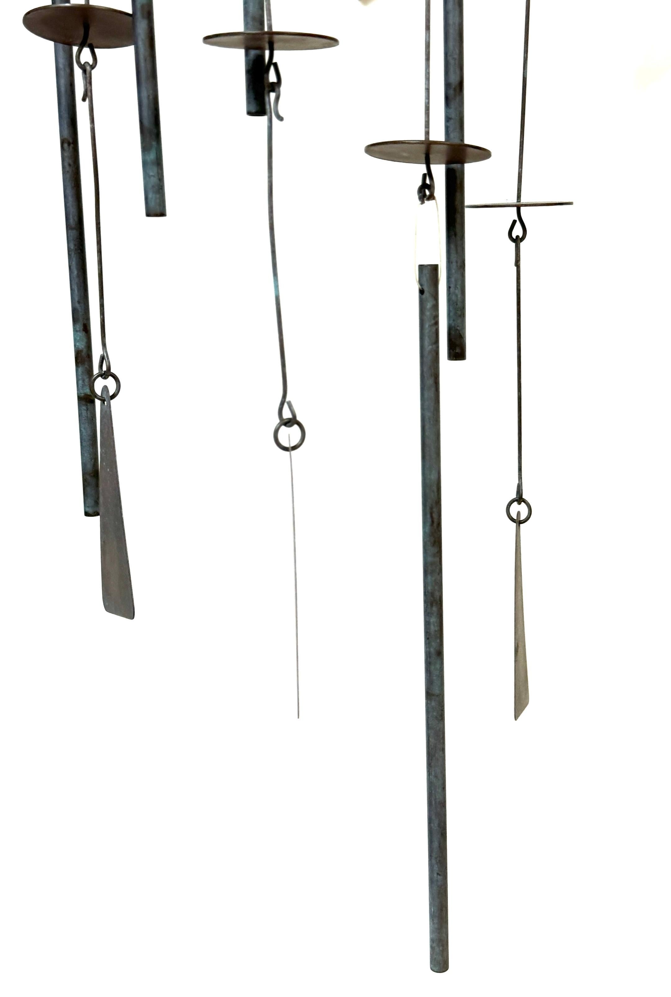Unknown American Artisan Modern Steel Kinetic Mobile, Circa 1970s For Sale 7