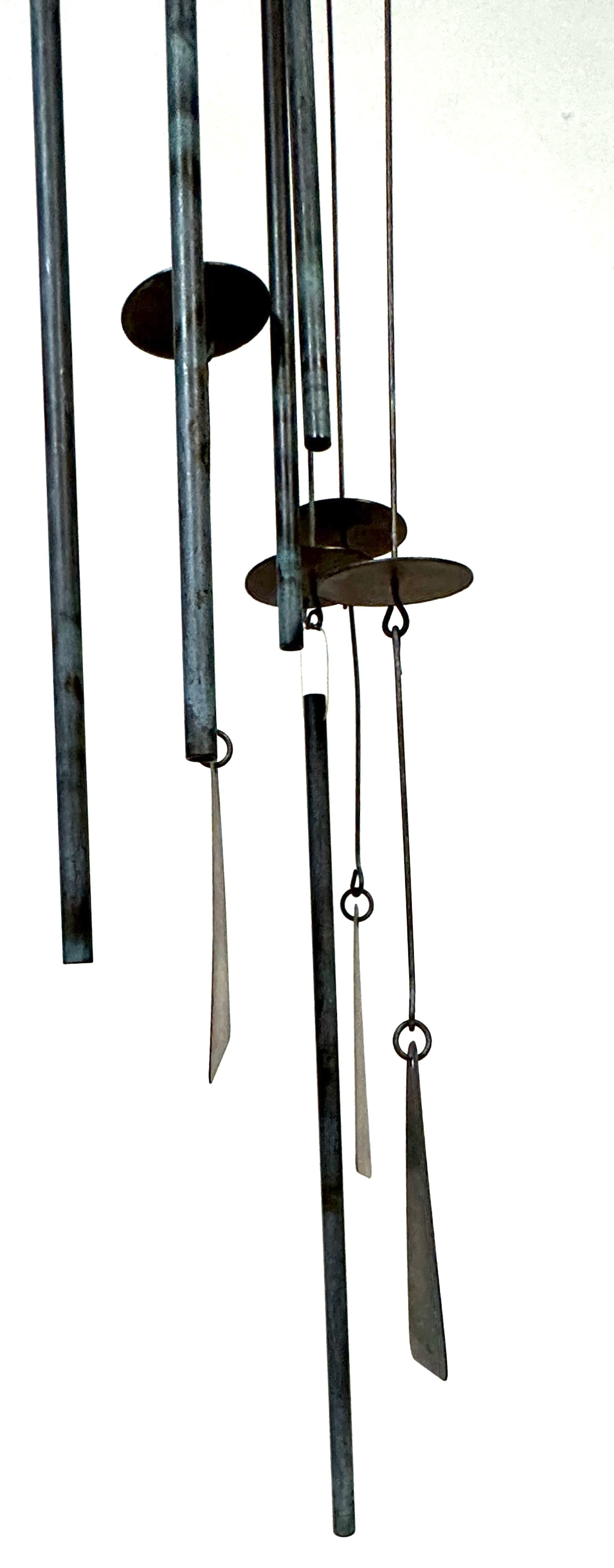 Unknown American Artisan Modern Steel Kinetic Mobile, Circa 1970s For Sale 8