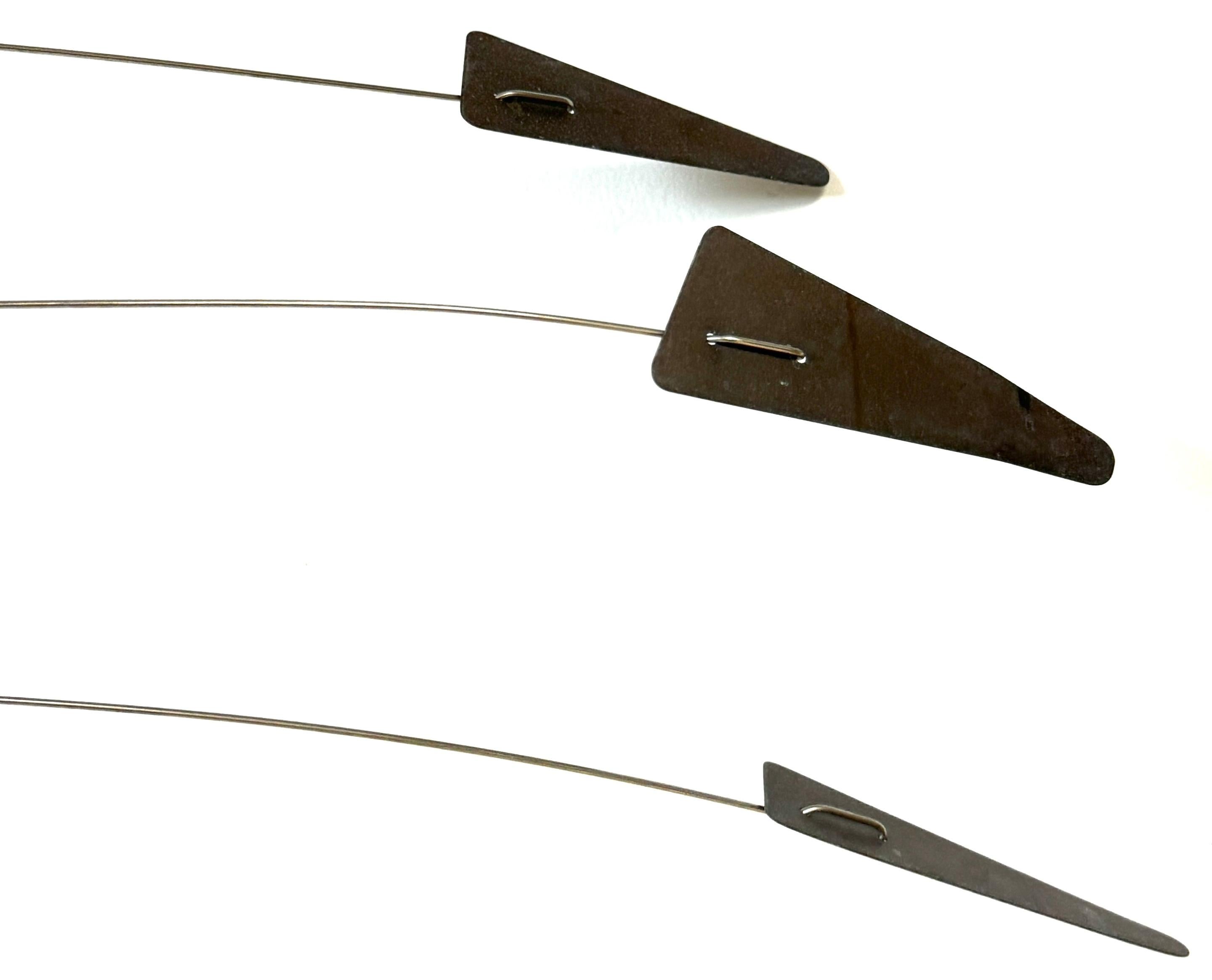 20th Century Unknown American Artisan Modern Steel Kinetic Mobile, Circa 1970s For Sale