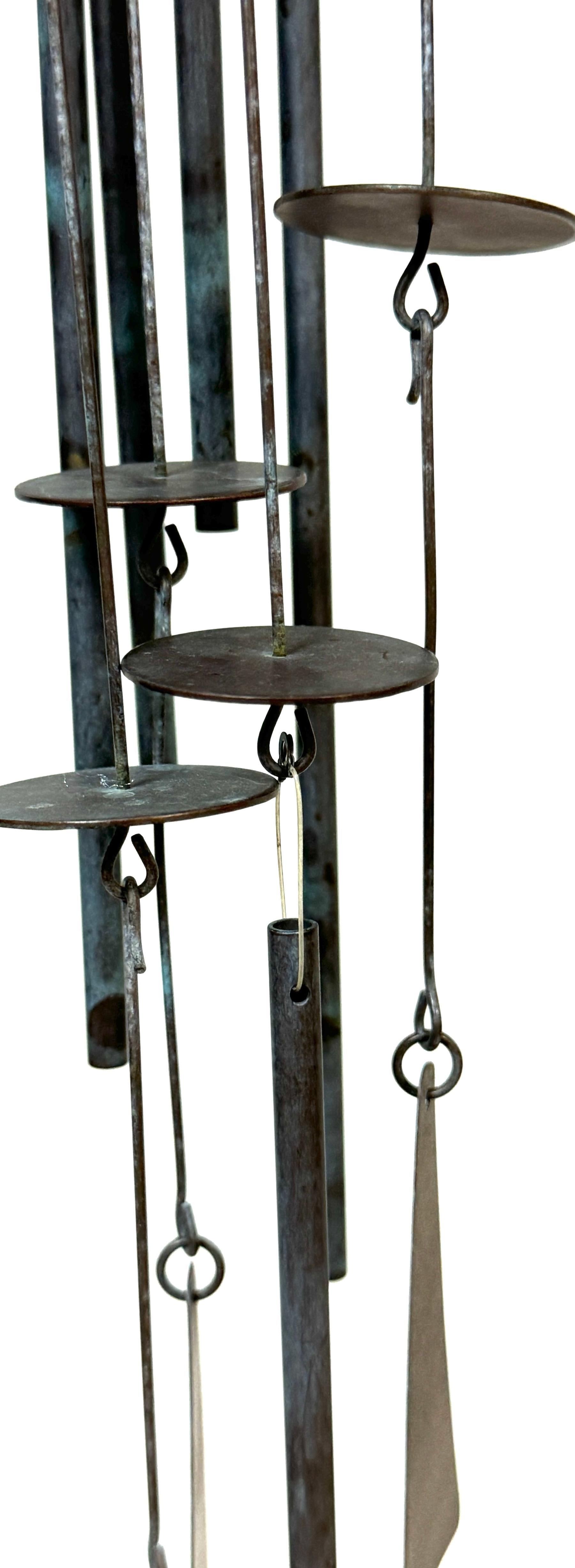 Unknown American Artisan Modern Steel Kinetic Mobile, Circa 1970s For Sale 5