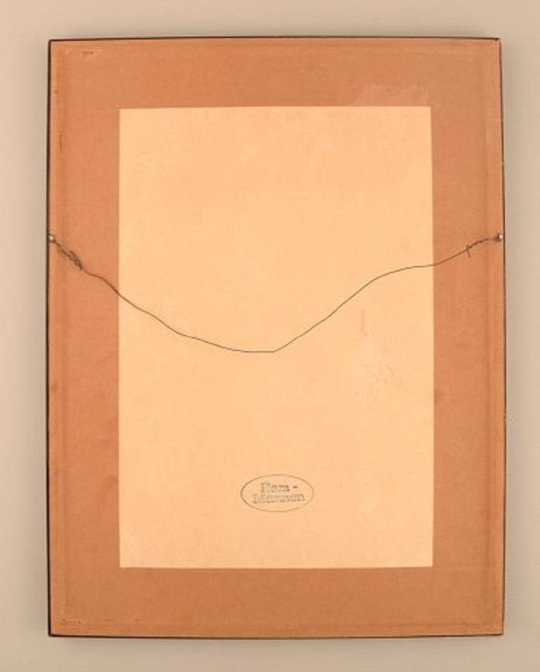 Unknown Artist, Color Lithography, Abstract Landscape, 1960s For Sale 1