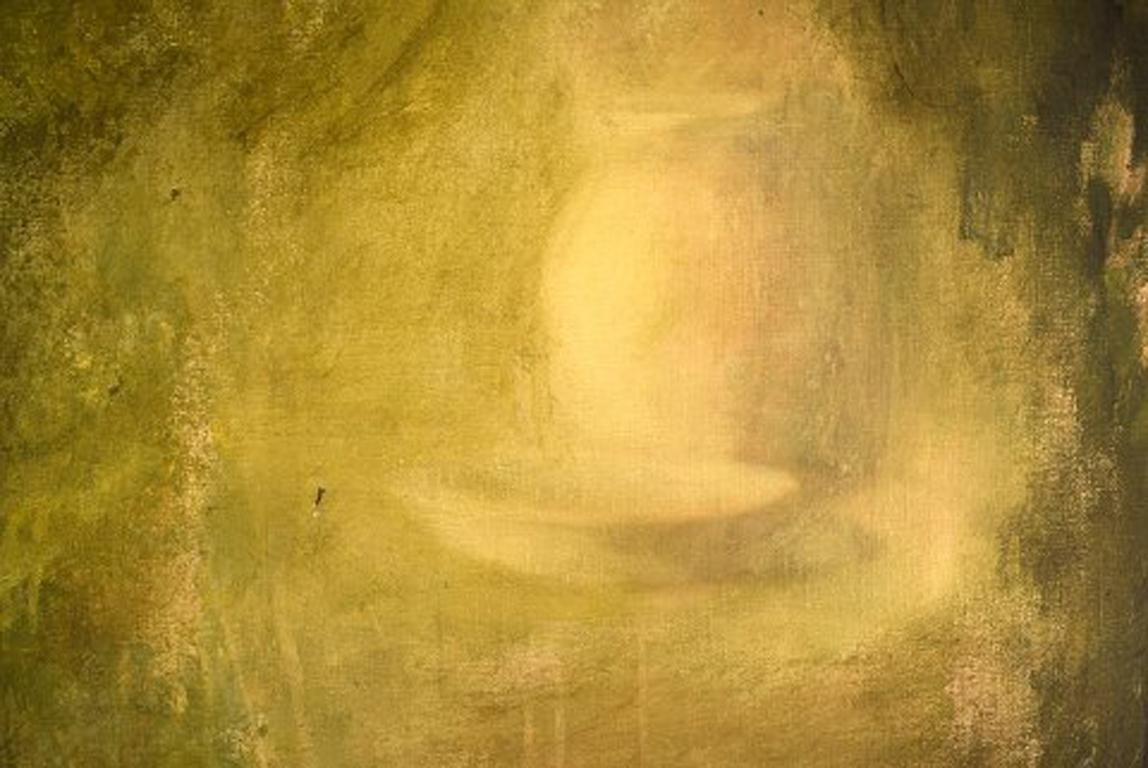 Artiste inconnu, composition, huile sur toile, fin du XXe siècle Bon état - En vente à Copenhagen, DK