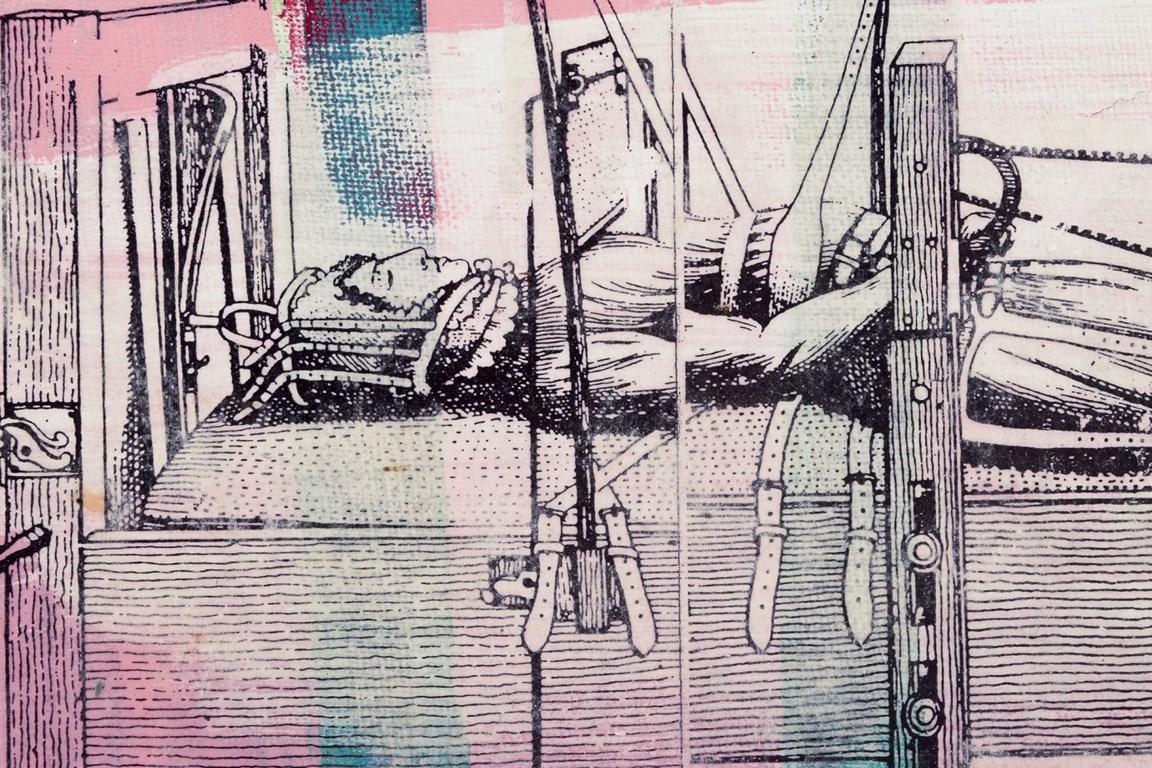Unknown artist. Mixed media. Abstract composition. For Sale 1