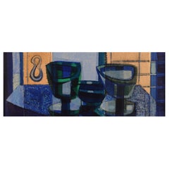 Unknown Artist, Oil on Board, Modernist Still Life, the 1960s