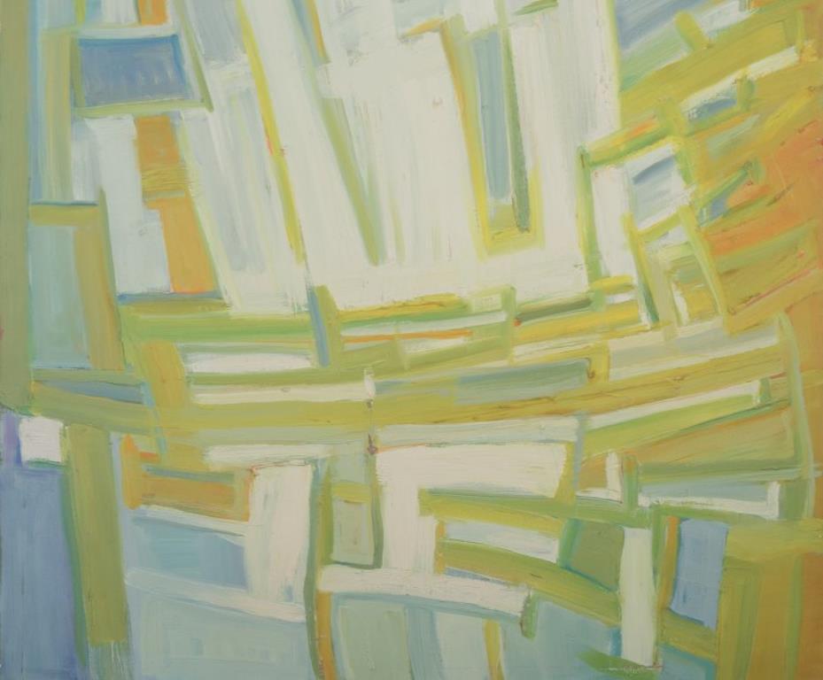 Artista sconosciuto. Olio su tela. Composizione astratta.
Tavolozza colorata.
Approssimativamente dagli anni '70.
In buone condizioni con lievi graffi.
Senza segno.
Dimensioni: 92 cm x 73 cm.