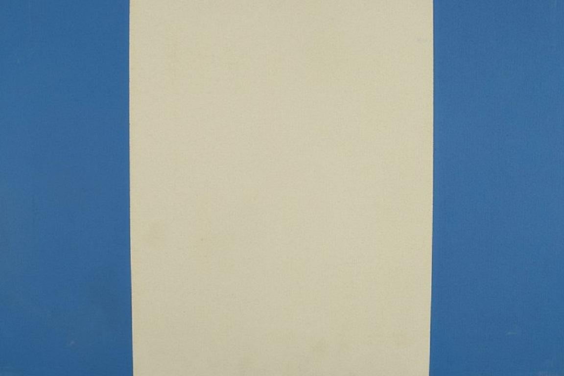 Sconosciuto Artista sconosciuto, Olio su tela, Composizione astratta, datato 1980 in vendita