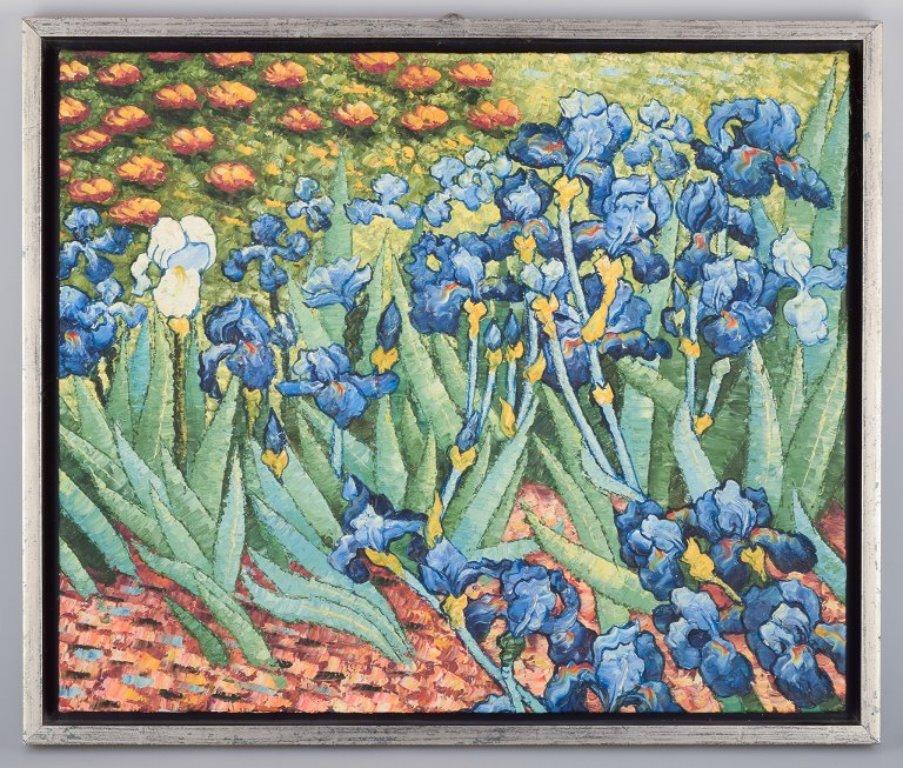 Artista desconocido. Óleo sobre lienzo.
Campo de flores. Después de 