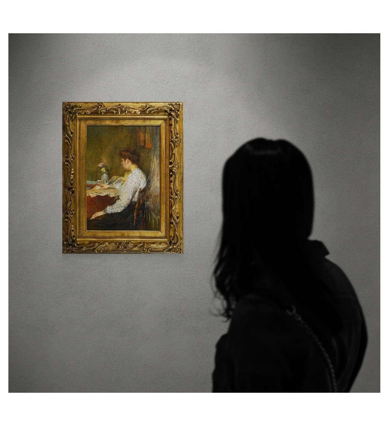 Femme lisant, huile sur toile, vers 1896 en vente 5