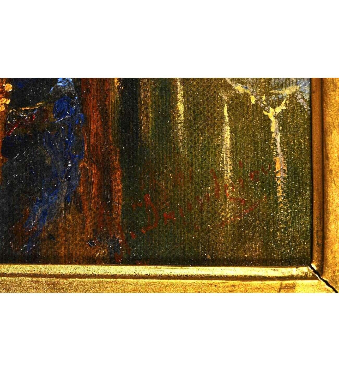 Femme lisant, huile sur toile, vers 1896 - Victorien Painting par Unknown Artist