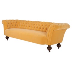 Large Chesterfield Sofa from Sweden early 1900s Mohair Velvet from Rose Uniacke